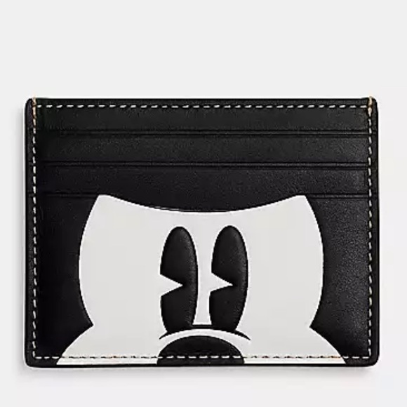 Coach x Disney Mickey Slim Card Case - Picture 1 of 4